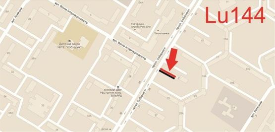 Схема рекламной плоскости по адресу Соборності/Воїнів-Інтернаціоналістів_с.м.Салют_с.м.Наш Край