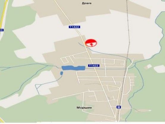 Схема рекламной плоскости по адресу виїзд з міста