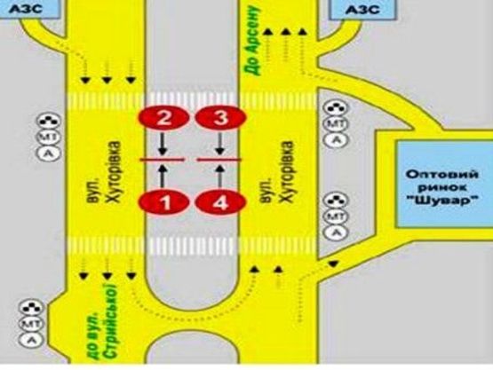 Схема рекламной плоскости по адресу ринок Шувар 2(до вул. Стрийської, права)