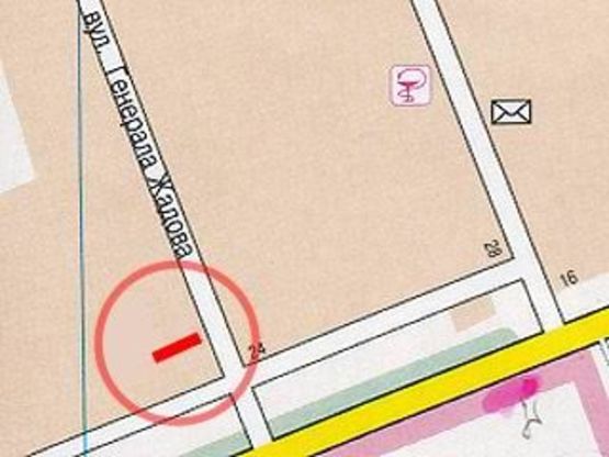 Схема рекламной плоскости по адресу ул.Жадова