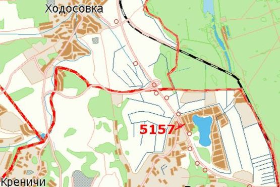 Схема рекламної площини за адресою Київ - Обухів, 10км + 450м від Києва (в напр. Обухова (ресторан "Ранчо"))