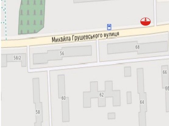 Схема рекламной плоскости по адресу пр-т. Грушевського, 83