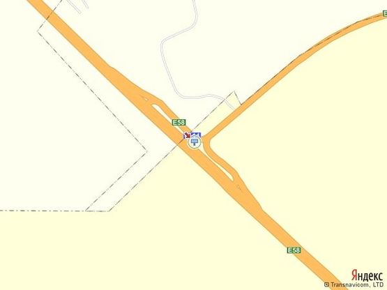 Схема рекламної площини за адресою Киевская трасса