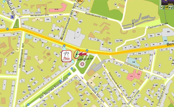 Схема рекламной плоскости по адресу Львовская площадь/дом художника (В1) СКРОЛЛЕР