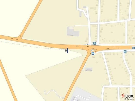 Схема рекламної площини за адресою Николаевское шоссе (выезд в Херсон)с. Чернобаевка