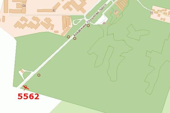 Схема рекламної площини за адресою Київ - Одеса, 02км+850м до Києва (справа 700м до "Новой линии"в напр. м.Києва)