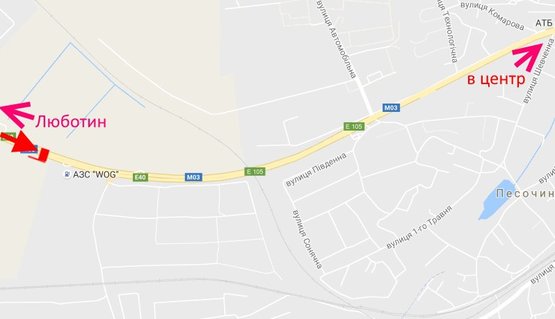 Схема рекламной плоскости по адресу Трасса Киев-Харьков-467 км- возле АЗС WOG- в ст Харькова