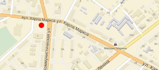 Схема рекламной плоскости по адресу ул.Горького,1