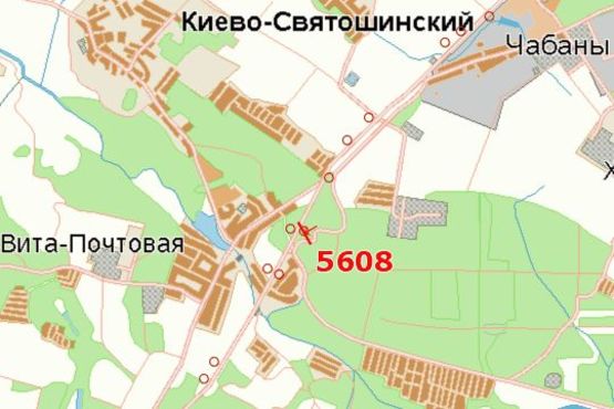 Схема рекламної площини за адресою Київ - Одеса, 08км+100м до  Києва (зліва, в напр. Одессы)