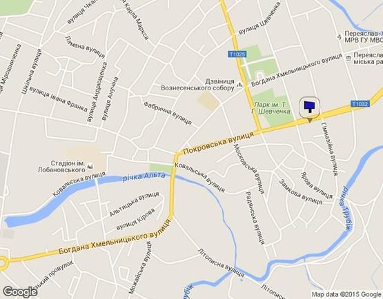 Схема рекламной плоскости по адресу вул. Покровская (за телефон-телеграфом)