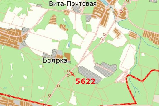 Схема рекламної площини за адресою Київ - Одеса, 13 км+100м до Києва (в напр.г.Києва, 500м до поворота на с.Иванковичи)