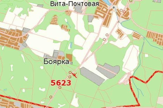 Схема рекламної площини за адресою Київ - Одеса, 13 км+100м до Києва (в напр. Одессы 500м від поворота на с.Иванковичи)