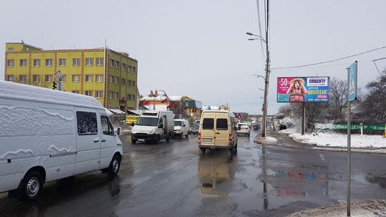 Схема рекламной плоскости по адресу ул. Стеценко, 26 - ГМ Эпицентр и Ашан, на светофоре,