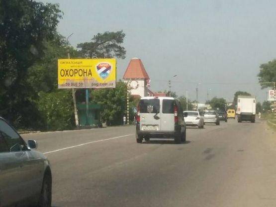 Схема рекламной плоскости по адресу М-07 Киев-Гостомель  21 км. 800 м.(В)