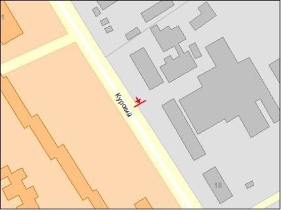 Схема рекламной плоскости по адресу пр-т Курский,22