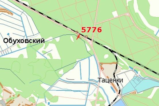 Схема рекламної площини за адресою Київ - Обухів, 21км + 300м від Києва (зліва, в напр. м. Києва)