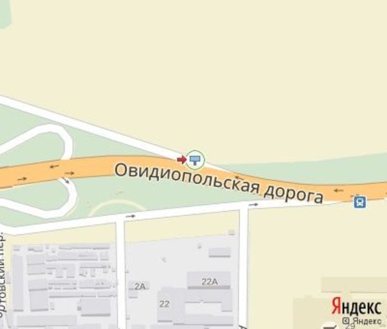Схема рекламної площини за адресою Овидиопольская дорога (ТЦ "МЕТРО")