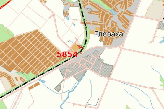 Схема рекламной плоскости по адресу Київ - Одеса, 19 км+200м від Києва (зліва в  напр. м. Києва)