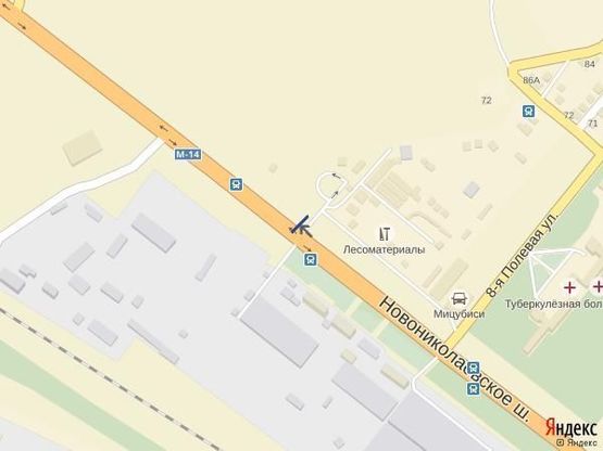 Схема рекламной плоскости по адресу Николаевское шоссе(р-н авторынка),правый