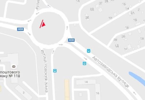 Схема рекламной плоскости по адресу Автозаводская ул. - Новокузнецкая ул.