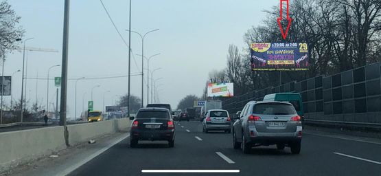 Схема рекламной плоскости по адресу М-05 Одесса-Киев 4х8 м. ГМ Новая Линия