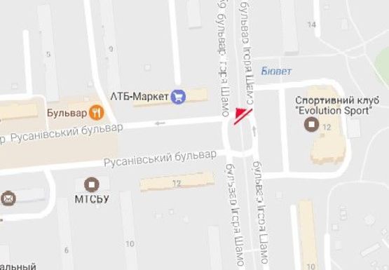 Схема рекламной плоскости по адресу Давыдова б-р., 12