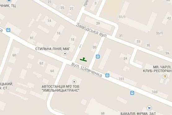 Схема рекламної площини за адресою Шевченка вул., 66 (Автовокзал)