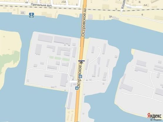 Схема рекламной плоскости по адресу Островское шоссе