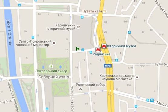 Схема рекламної площини за адресою Конституції пл. - Університетська вул., (зупинка) (C)