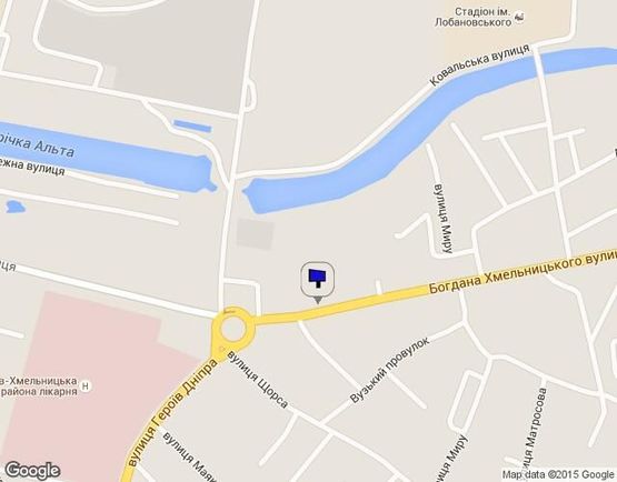 Схема рекламной плоскости по адресу вул. Богдана Хмельницького (привокзальная площадь)