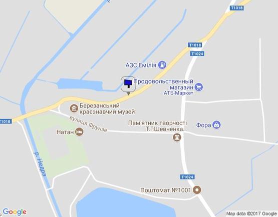 Схема рекламной плоскости по адресу вул. Фрунзе (будинок мистецтв)