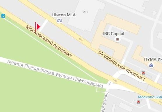 Схема рекламной плоскости по адресу Московский пр., 209 (напротив)