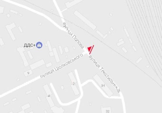 Схема рекламной плоскости по адресу Циолковского ул. - Текстильщиков ул.