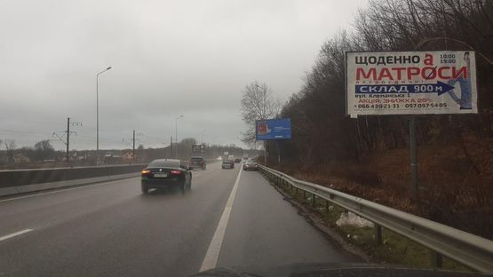 Схема рекламної площини за адресою Новообуховская трасса,от КП ГАИ 700 м.