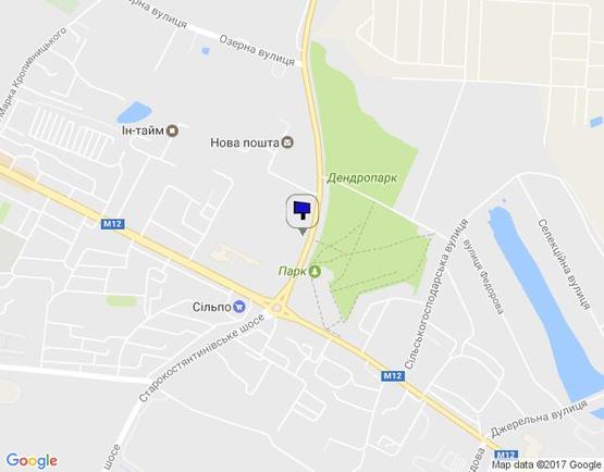 Схема рекламної площини за адресою вул.Старокостянтинівське шосе(біля з-ду Темп)