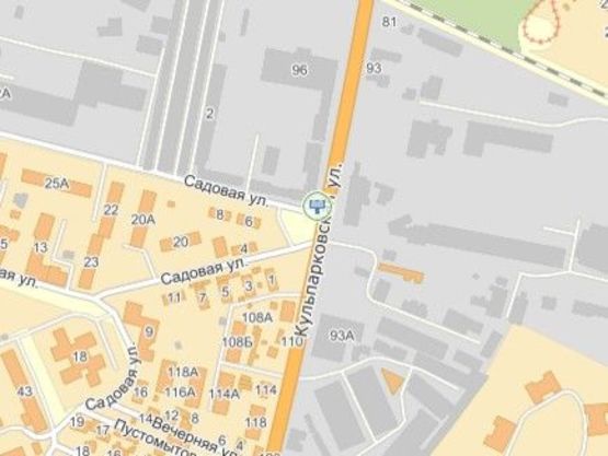 Схема рекламной плоскости по адресу вул.Кульпарківська-вул.Садова