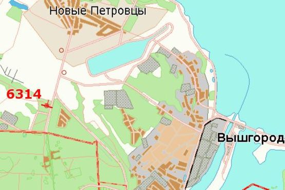 Схема рекламної площини за адресою Київ - Іванків, 19 км + 500 м (в напр. Києва)