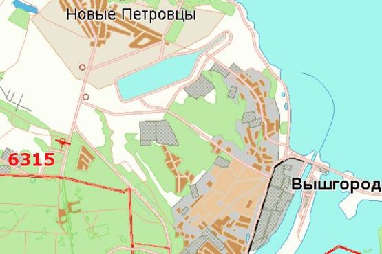 Схема рекламної площини за адресою Київ - Іванків, 19 км + 500 м (в напр. Вишгорода)