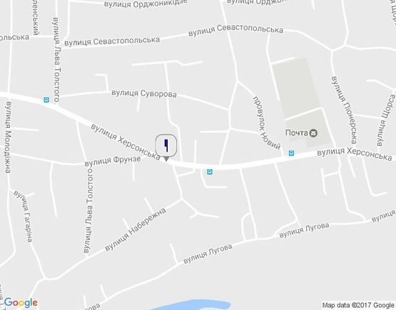 Схема рекламной плоскости по адресу Ул.Херсонская