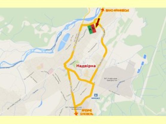 Схема рекламной плоскости по адресу вул.Шухевича(біля Торговиці) нижній