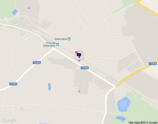 Схема рекламной плоскости по адресу вул. Привокзальна (ж/д вокзал)