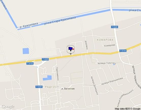 Схема рекламной плоскости по адресу вул. Леніна 128 (ЦРЛ)