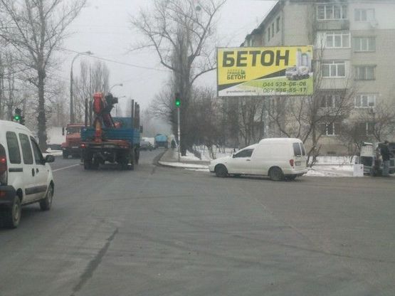 Схема рекламной плоскости по адресу Жил.массив Бортничи,ул.Ленина 23