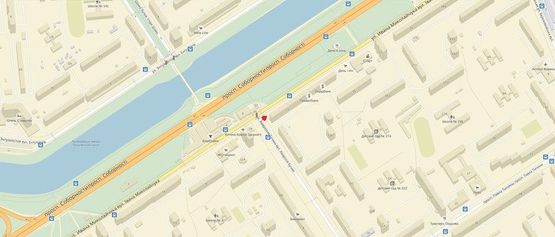 Схема рекламной плоскости по адресу Новообуховская трасса,до КП ГАИ 700 м.