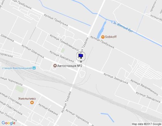 Схема рекламної площини за адресою пер.вул.Трудова-Заводська