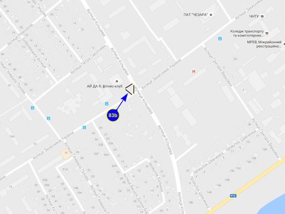 Схема рекламной плоскости по адресу ул. Одинцова х ул. Кольцевая (ст Б к Одинцова)