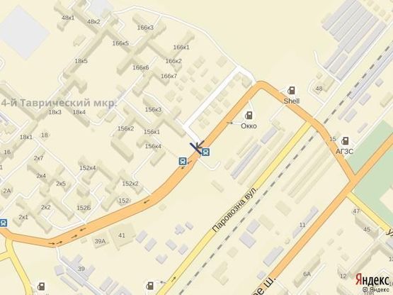 Схема рекламной плоскости по адресу Пр.Сенявина (р-н Доминант)