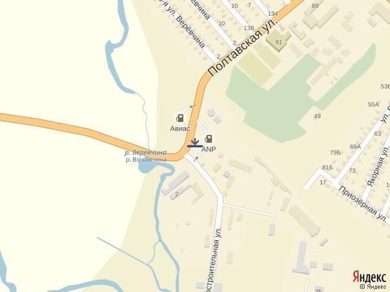 Схема рекламної площини за адресою Ул. Полтавской/Домостроительной