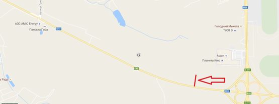 Схема рекламної площини за адресою М-10, Західний обхід м. Львова, км 14+930, King Cross Leopolis, Епіцентр, Арена Львів ліворуч