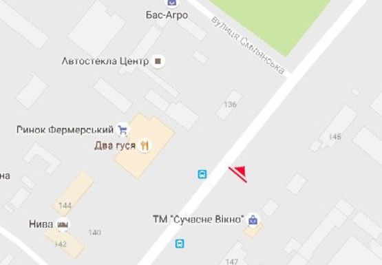 Схема рекламной плоскости по адресу Смелянская ул., 151